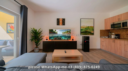 thumbnail for SOSUA: MOVE-IN READY 1-BEDROOM APARTMENT, MODERN AND STYLISHLY FURNISHED