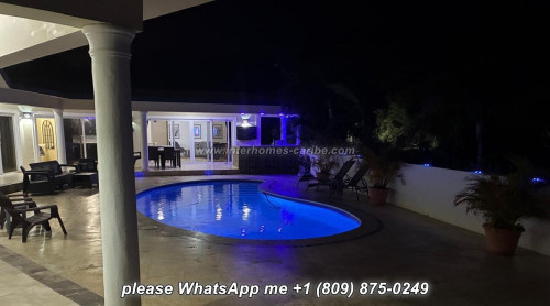 photos for SOSUA: EXPENSIVELY RENOVATED 3-BEDROOM VILLA WITH PERFECT POOL AND TERRACE AREA